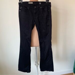 AG Adriano Goldschmied Black Angel Low-Rise Bootcut Soft Jeans EUC Size 27
